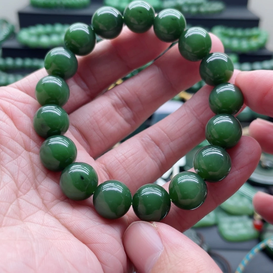 和田玉（碧玉）未镶嵌手链