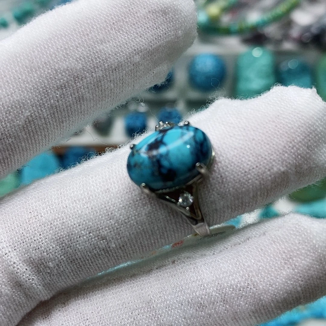 绿松石珠宝奇石未镶嵌