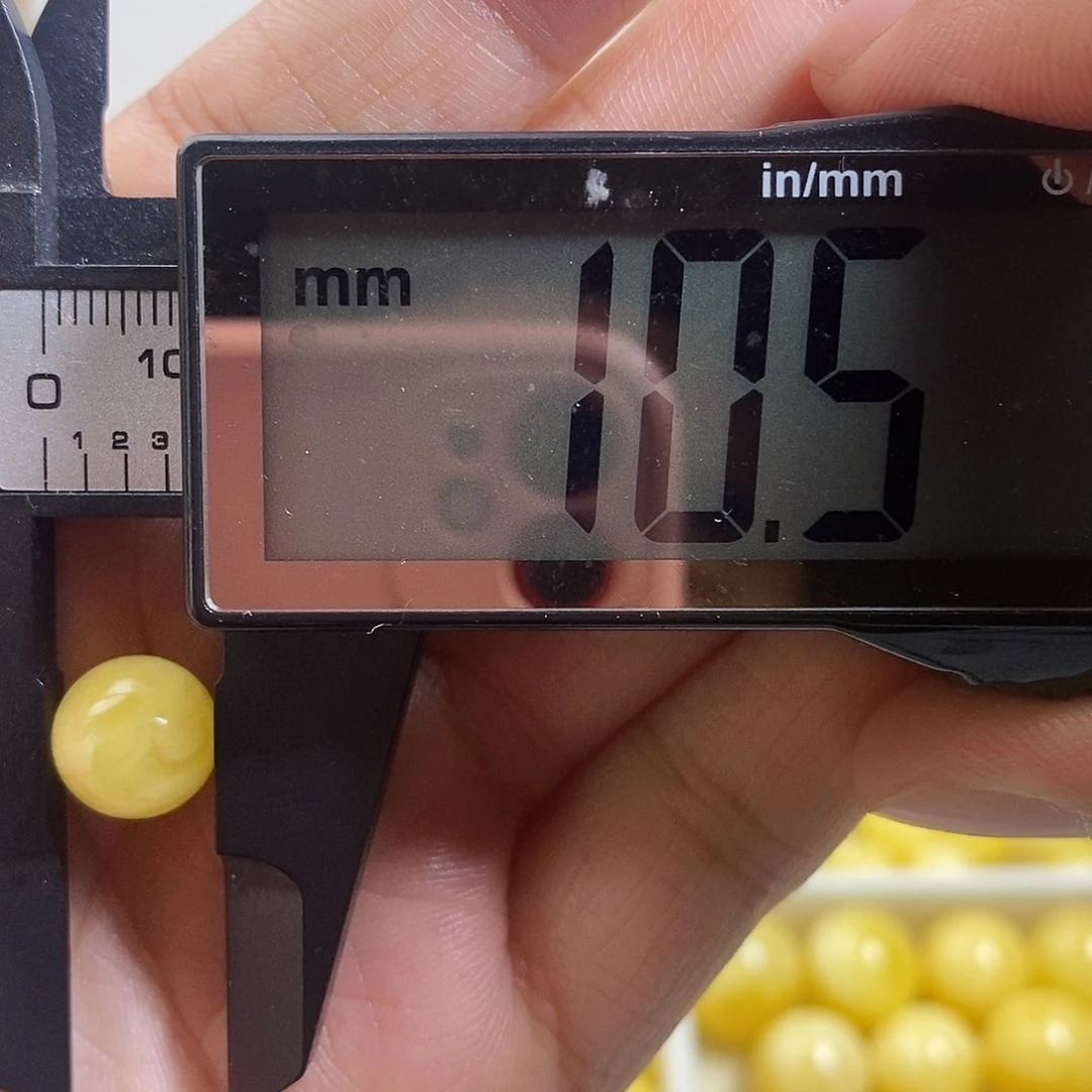 裸石琥珀未镶嵌w**，蜜蜡圆珠