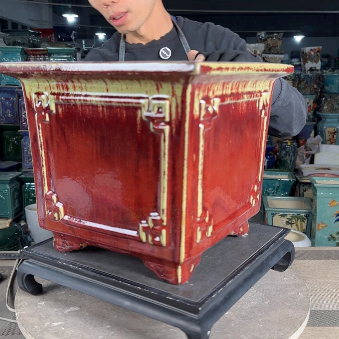 一风堂石湾花盆。微瑕