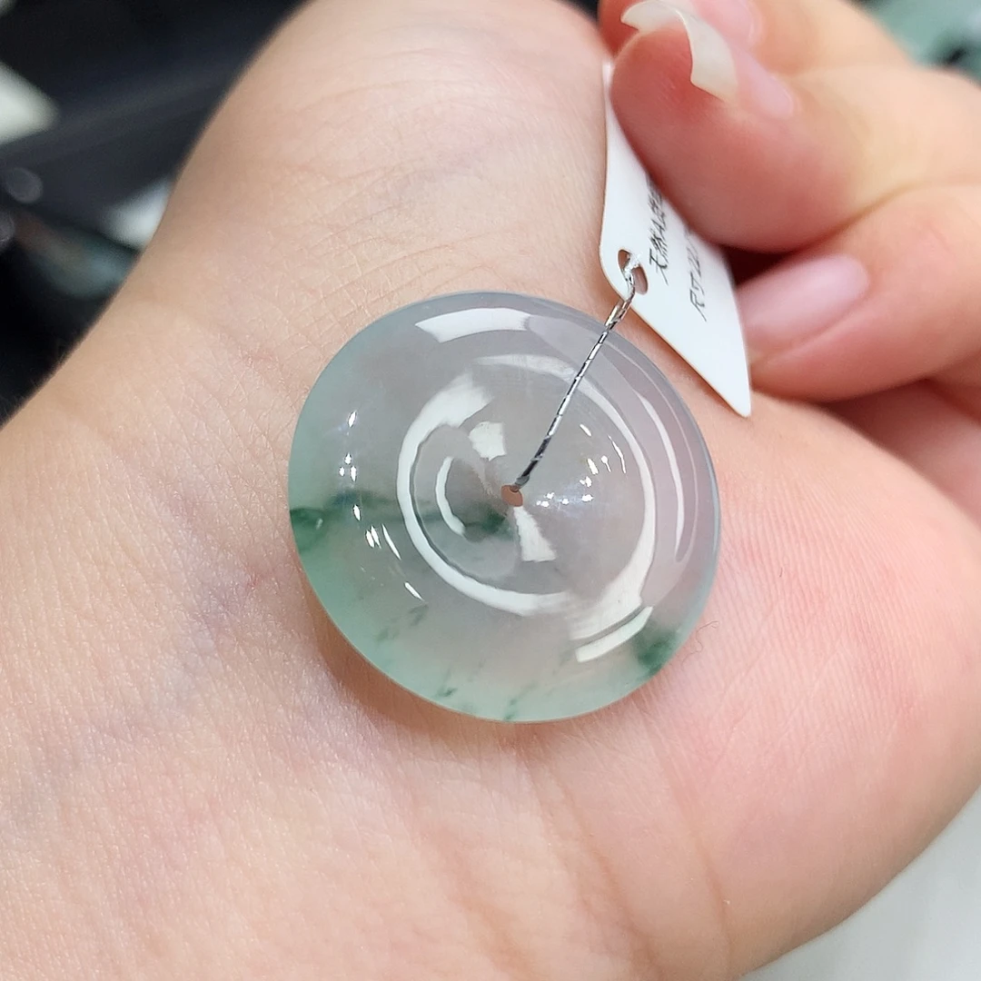 翡翠未镶嵌胸饰翡翠34，22.8/4.3