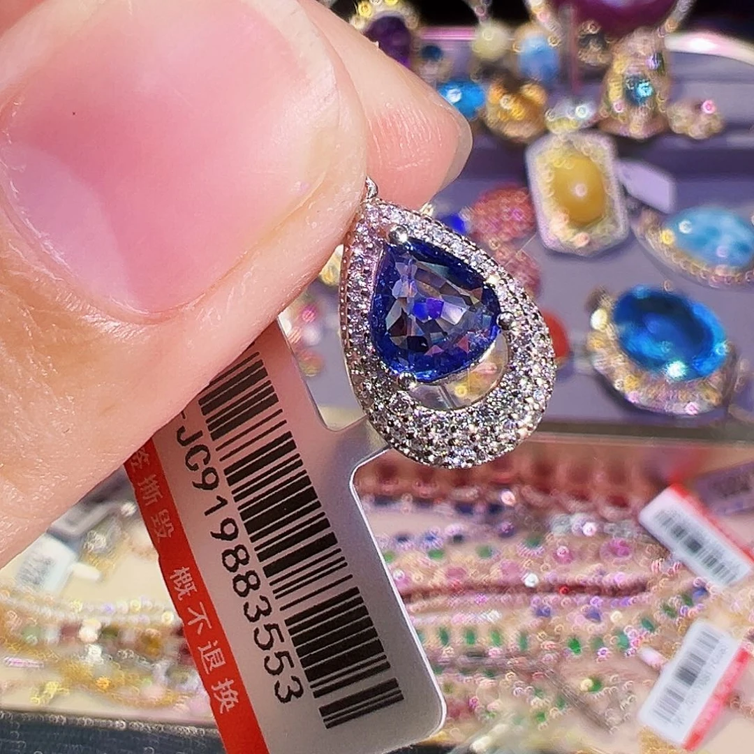 银S925镶嵌珠宝奇石蓝宝石