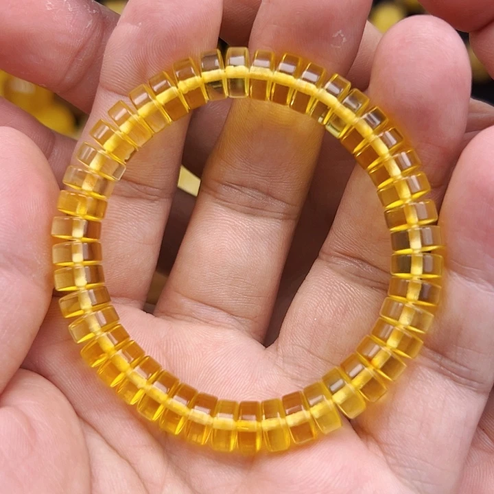 琥珀未镶嵌珠宝奇石单圈8.8mm