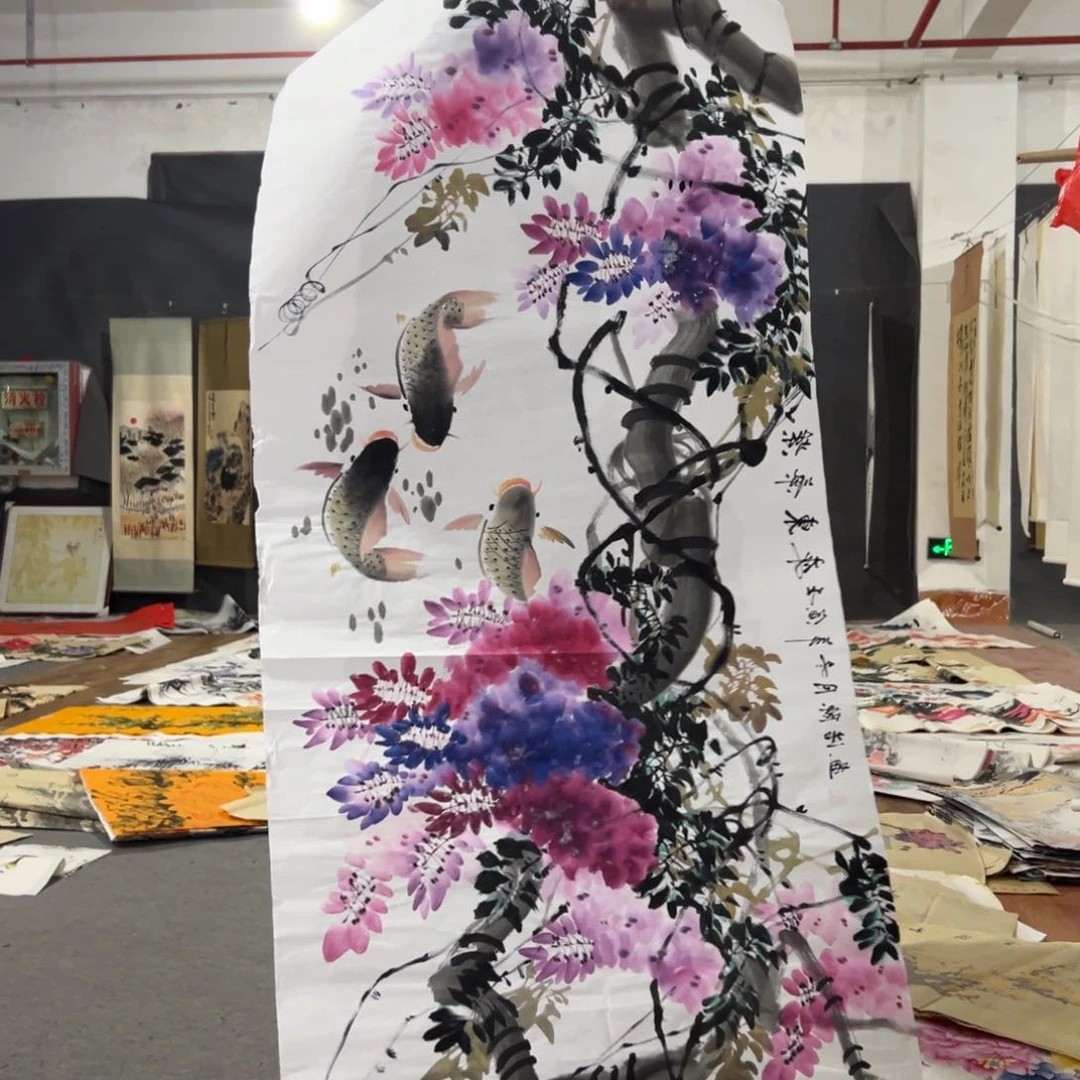 国画国画作品画心一张