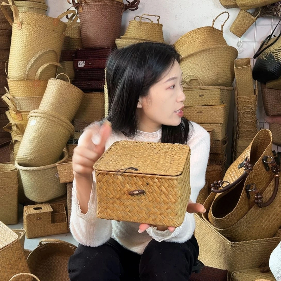 草编草编包/草编收纳盒微瑕疵