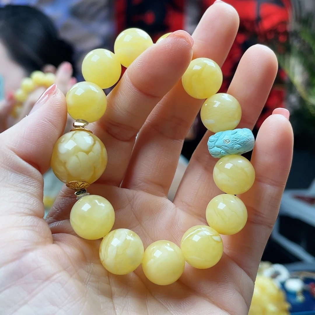 琥珀手链未镶嵌手串