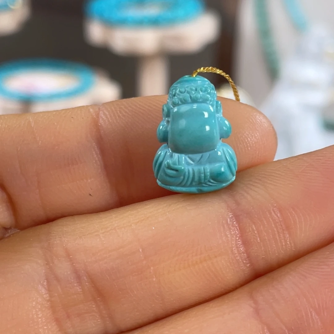 绿松石未镶嵌套链高瓷比耶佛