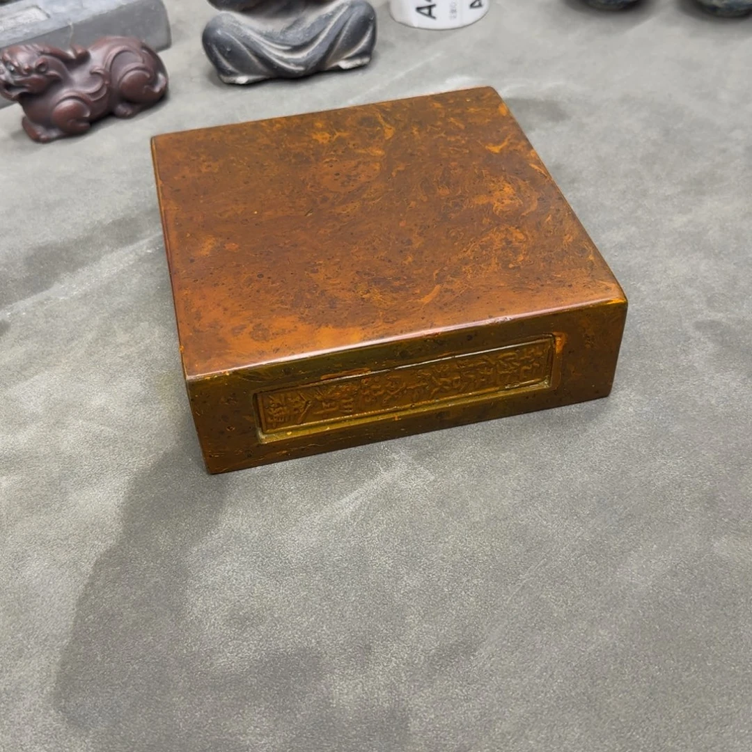 砖雕15x15 老料金砖 古铜色