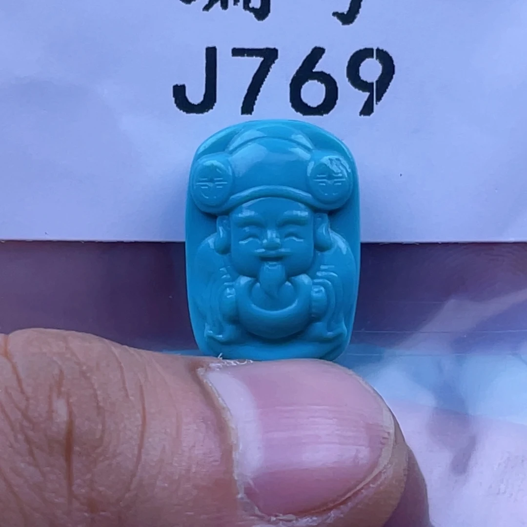 绿松石未镶嵌天然原矿绿松石雕件