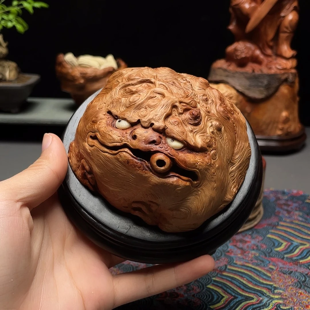 诚***君香榧木荔枝木金蟾香炉