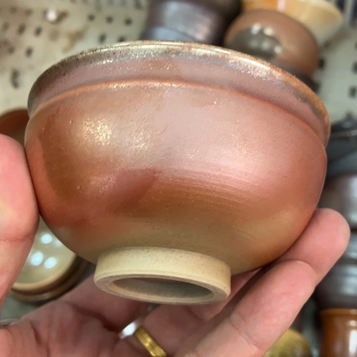 柴烧茶具茶杯大放漏