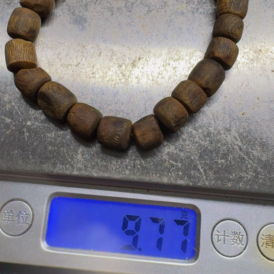 沉香沉香碎屑沉水随形珠9克