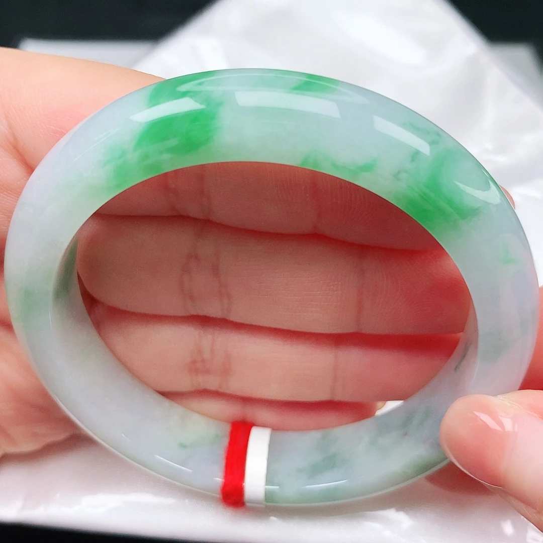 翡翠手镯未镶嵌25阳绿