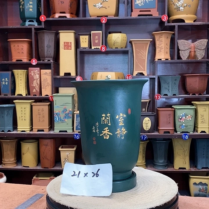 紫砂花盆紫砂花盆