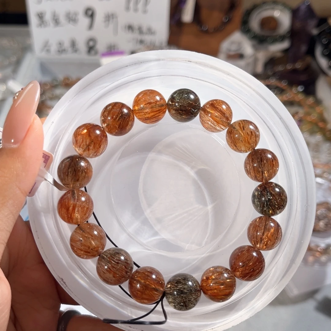 *****水晶手链未镶嵌黑金超12m