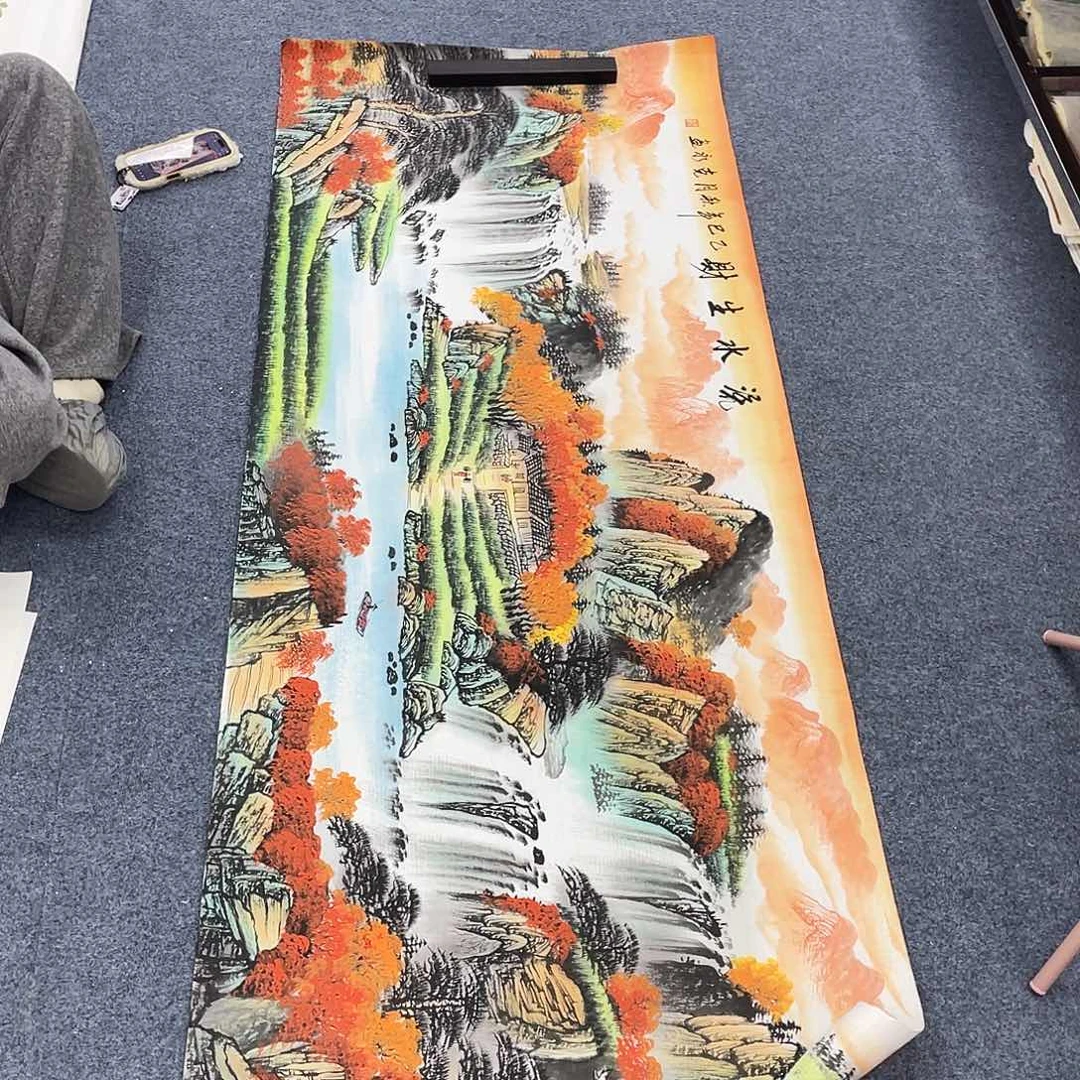 国画作品小姐姐放漏…