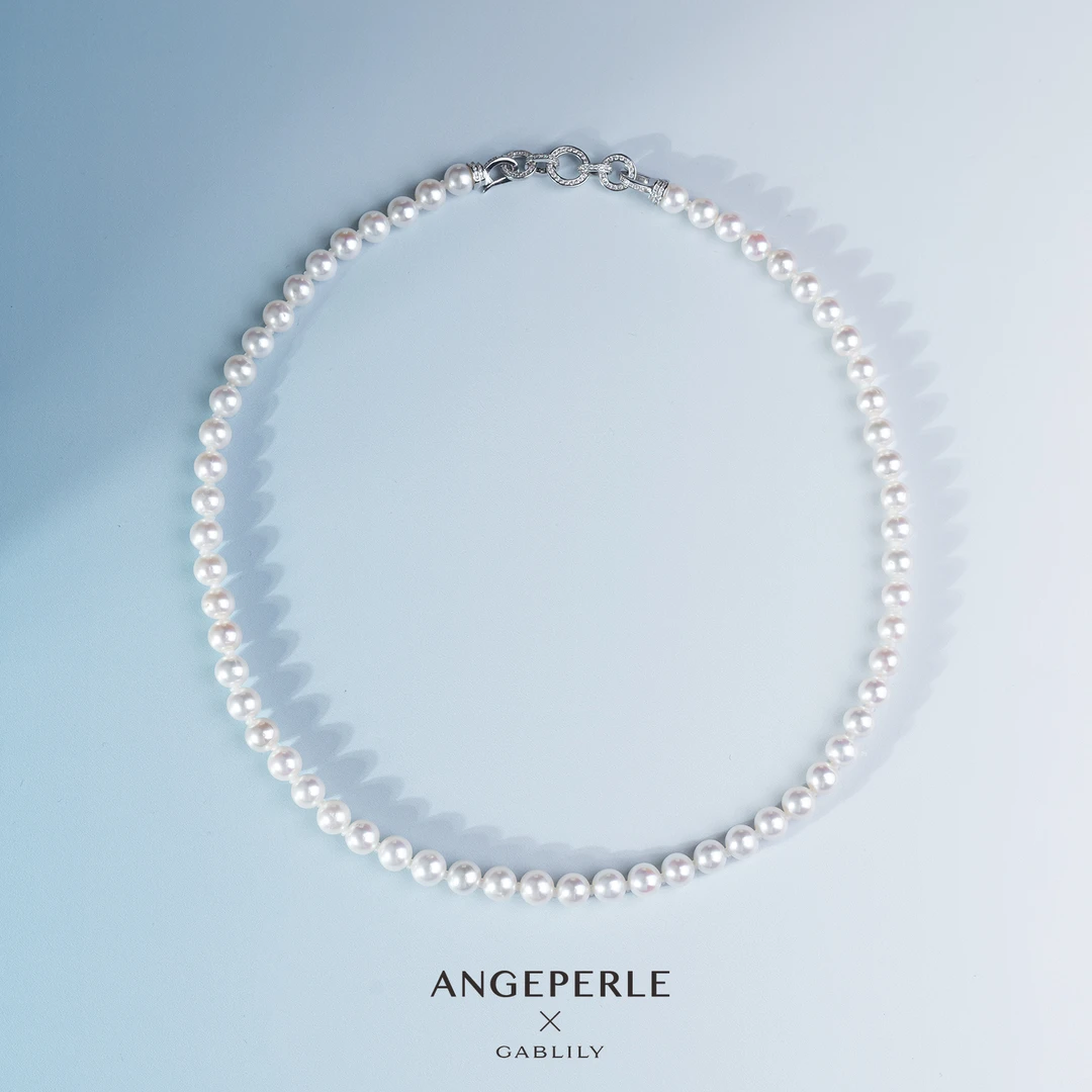 【泉腾腾】天使之泪 淡水珍珠S925银项链6.3-7.3mm时尚百搭气质款