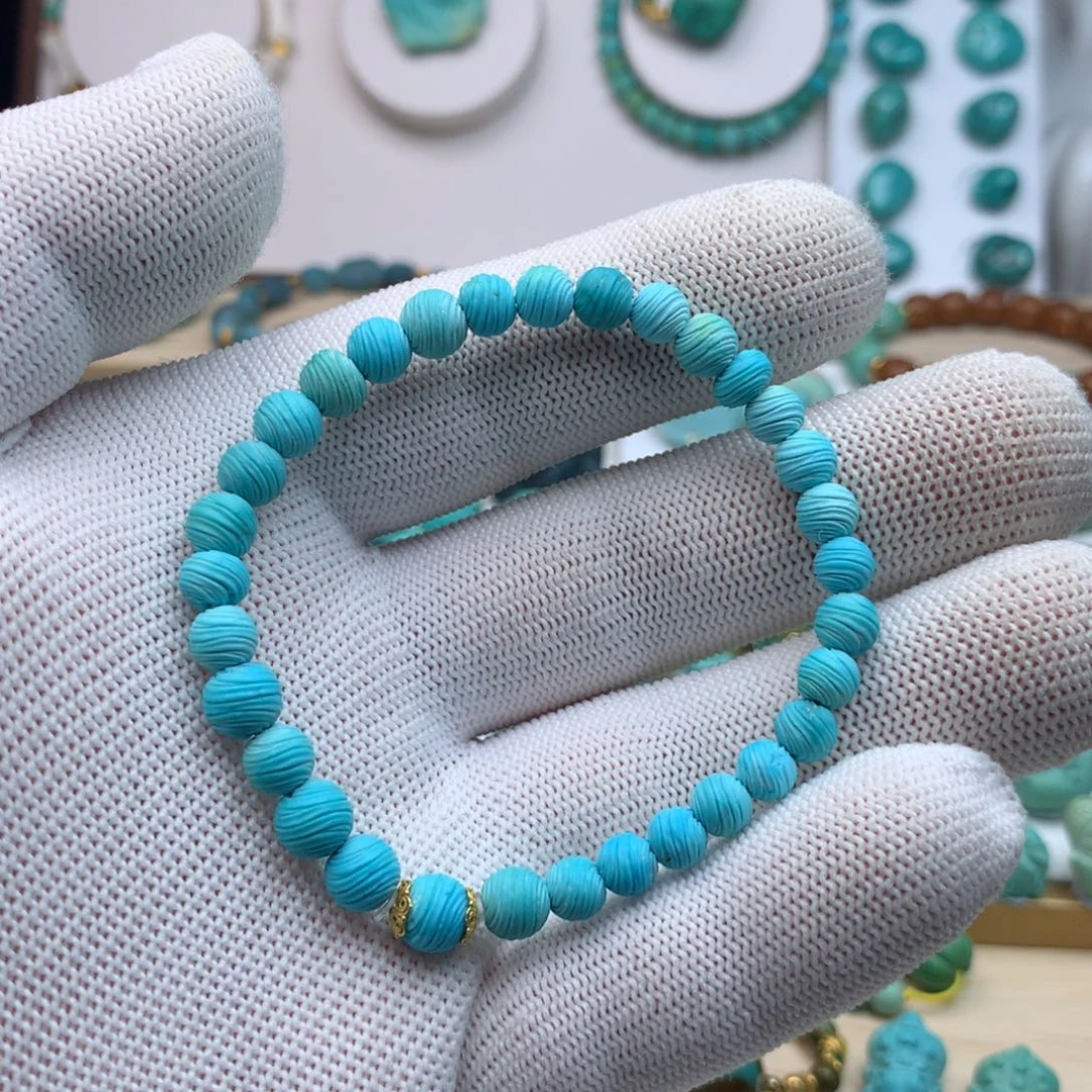 绿松石18K金镶嵌颈饰