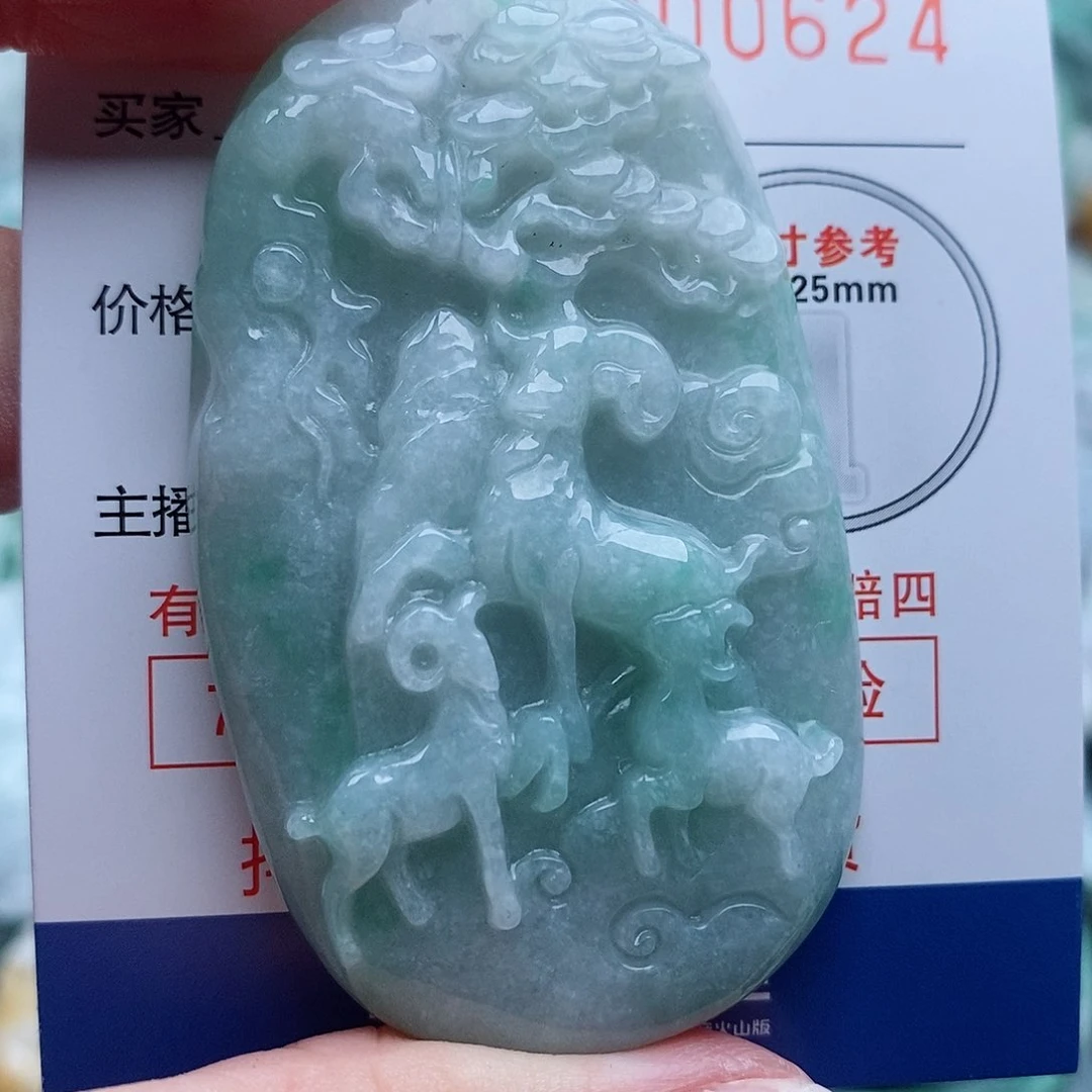 翡翠未镶嵌吊坠(不含链)