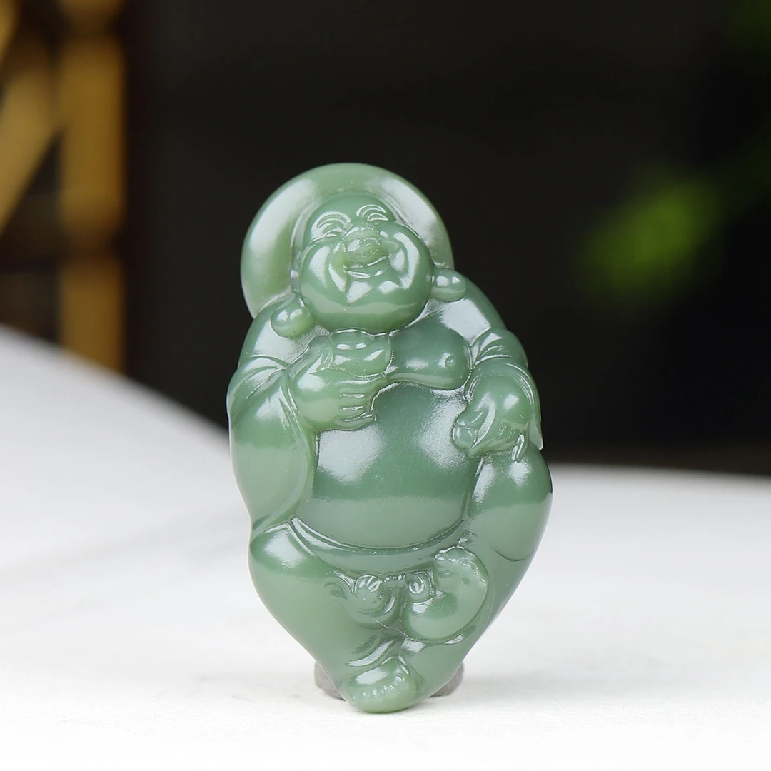 0103162和田玉佛公吊坠