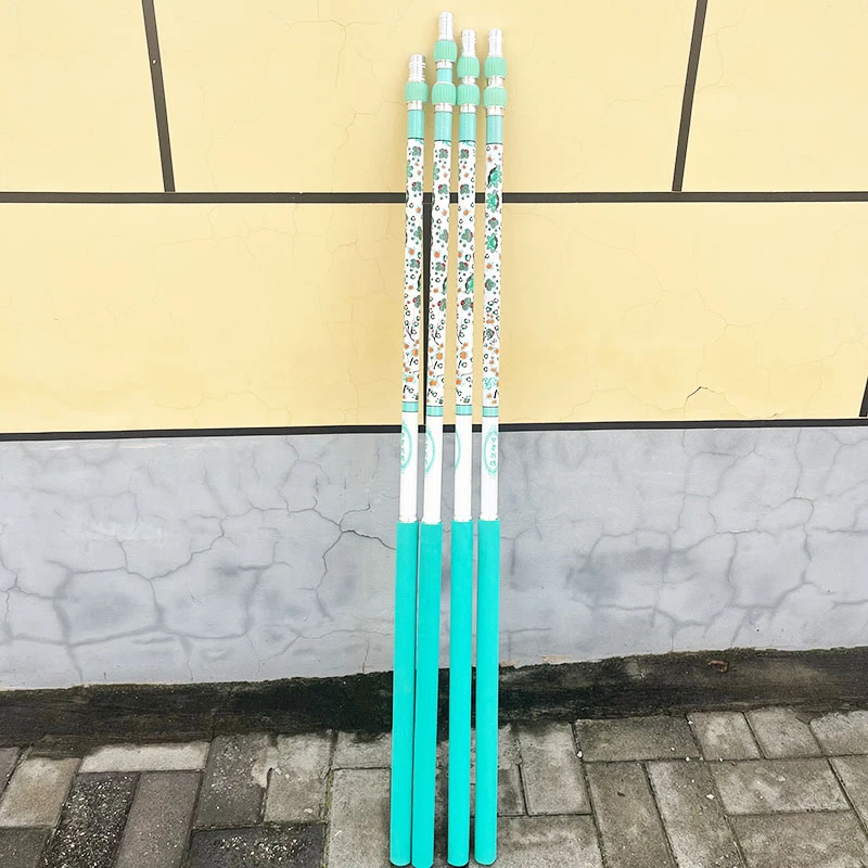 梦者战魂湛虞青花蓝色碳素抄网杆野钓伸缩杆鲫鱼鲤鱼抄网杆