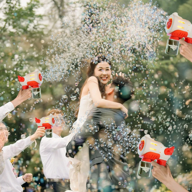 2025婚礼专用泡泡机结婚手持礼炮彩带花瓣婚庆氛围感拍照道具户外
