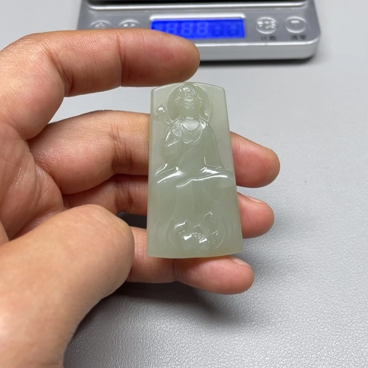 和田玉吊坠(不含链)未镶嵌K***?