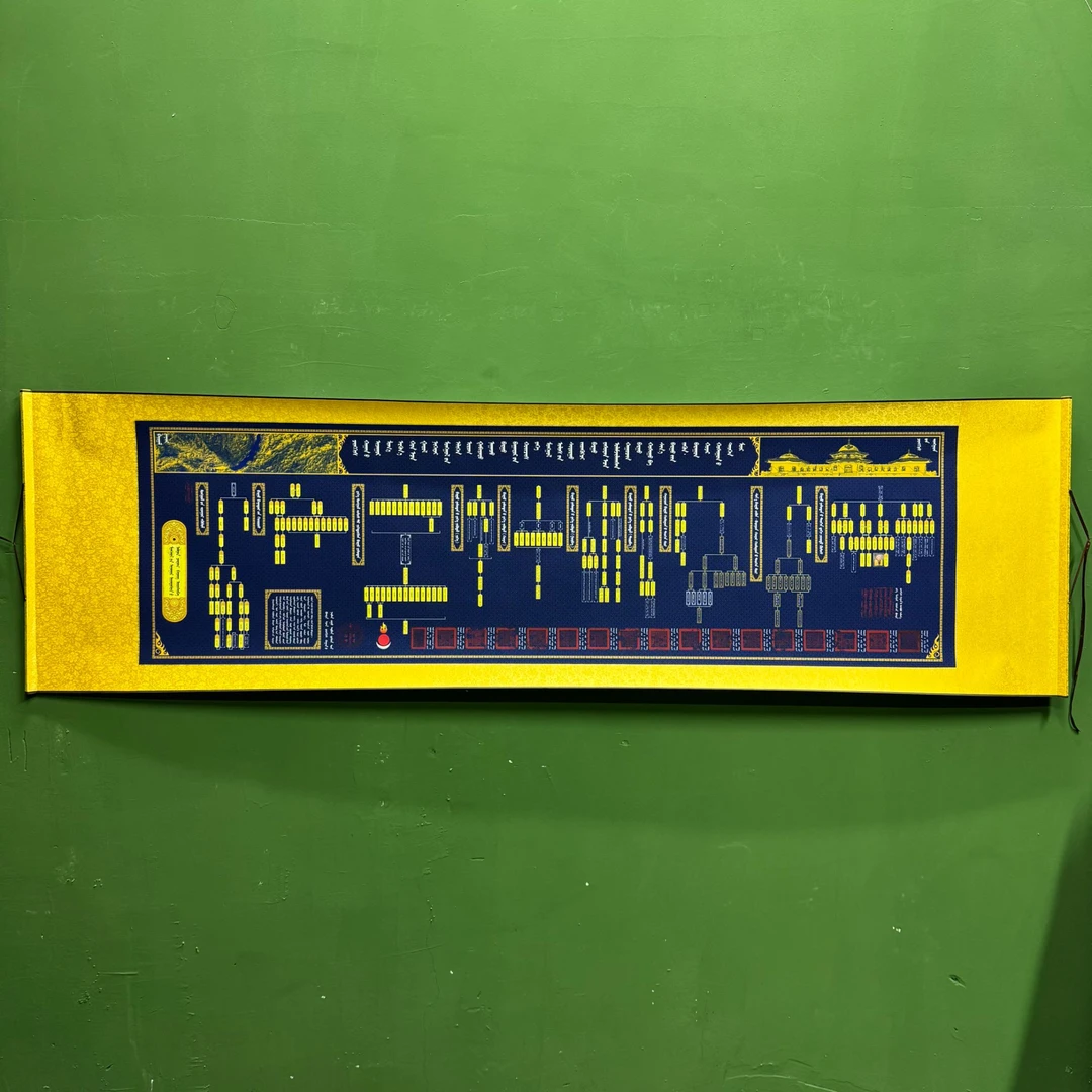 巴尔虎蒙古元素族谱装饰画玄关装饰画挂画客厅玄关蒙古风格装饰品