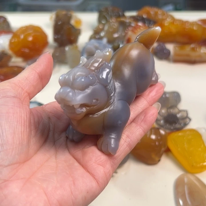 玛瑙/玉髓吊坠(不含链)未镶嵌