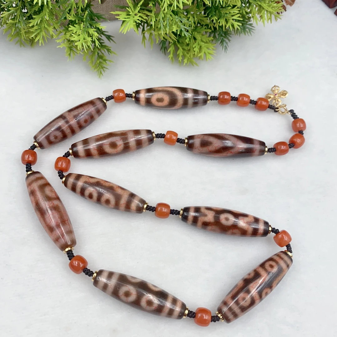 一眼到九眼多宝玛瑙珠珠锁骨链~多样性发其一