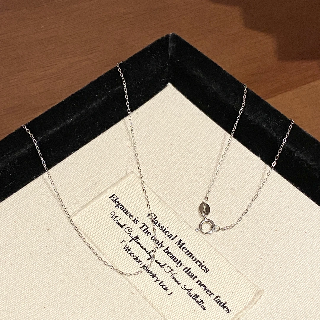 坠链均925银 万能百搭时尚高级感素链A2524