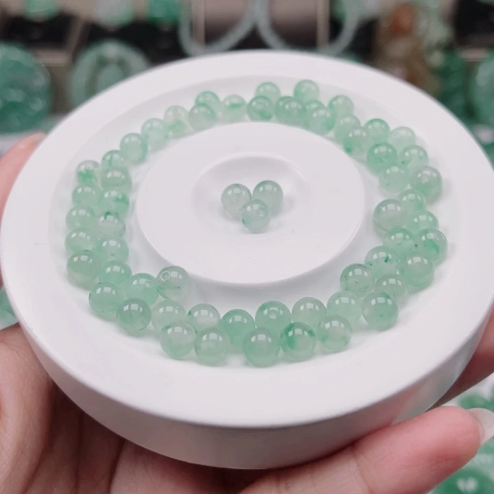 未镶嵌天然非洲翠石英质玉毛*