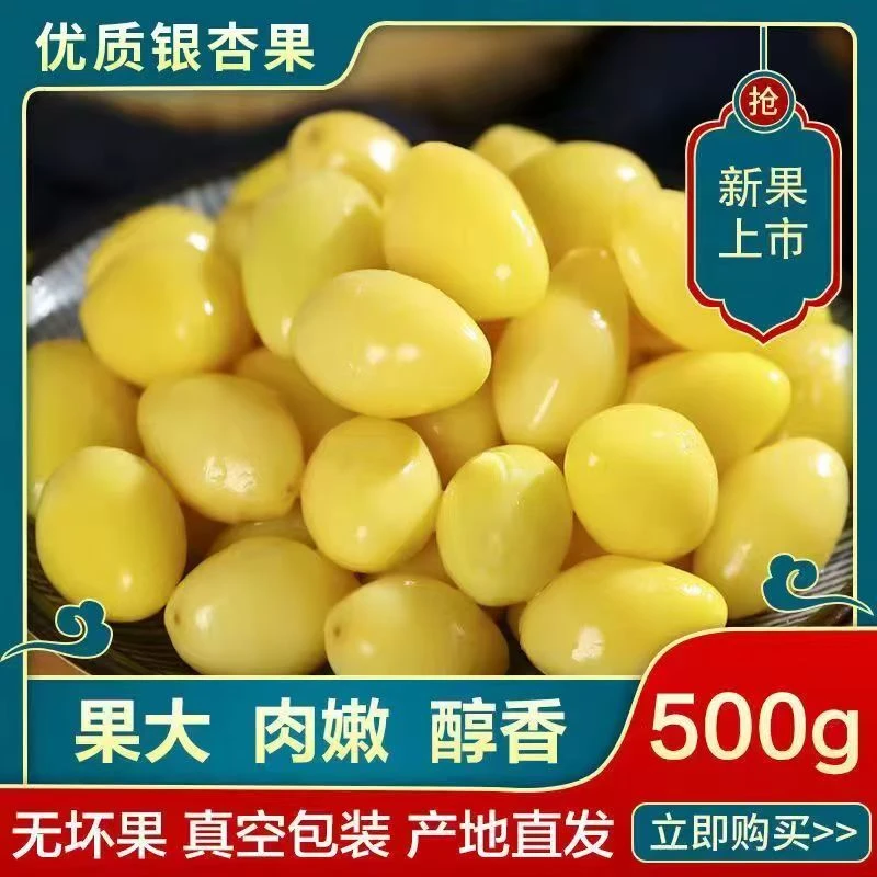 去壳白果仁银杏仁真空包装银杏仁煲汤佳品大果粒银杏果