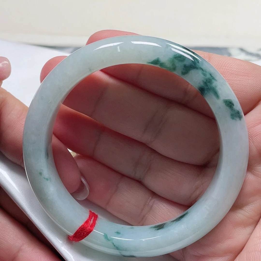 未镶嵌手镯翡翠缅甸翡翠手镯57圈