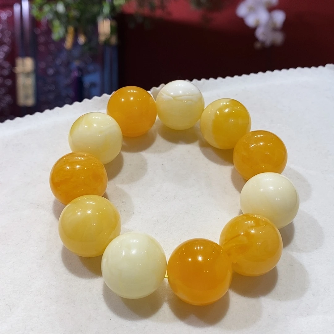 蜜蜡未镶嵌手串蜜蜡