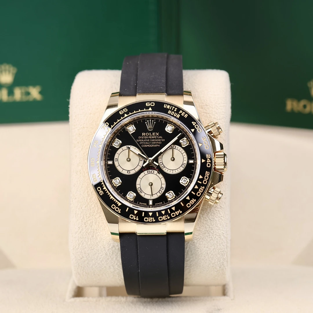 95新 Rolex/劳力士 126518金眼睛 黑盘钻刻 40mm 2024年7月保卡