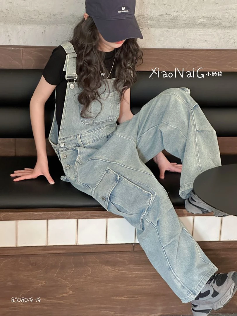 新款春夏男女童休闲工装背带裤（实体店同步，下单先询尺码）