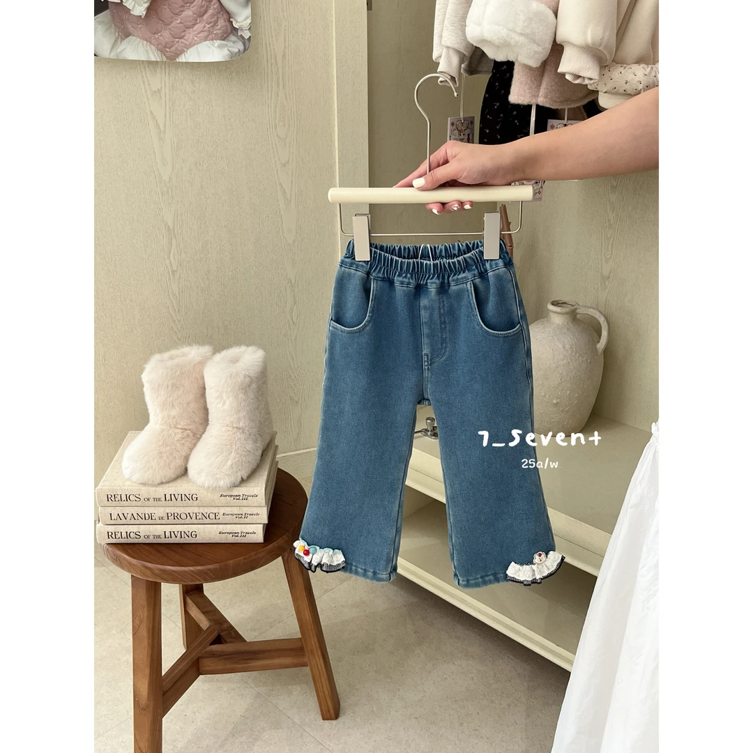 7Seven·25冬~花边牛仔裤9380