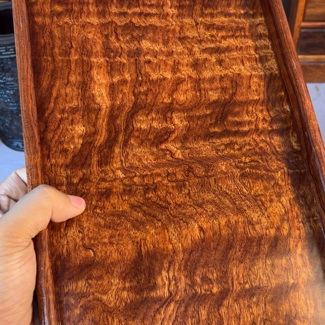木缅甸花梨独版托盘