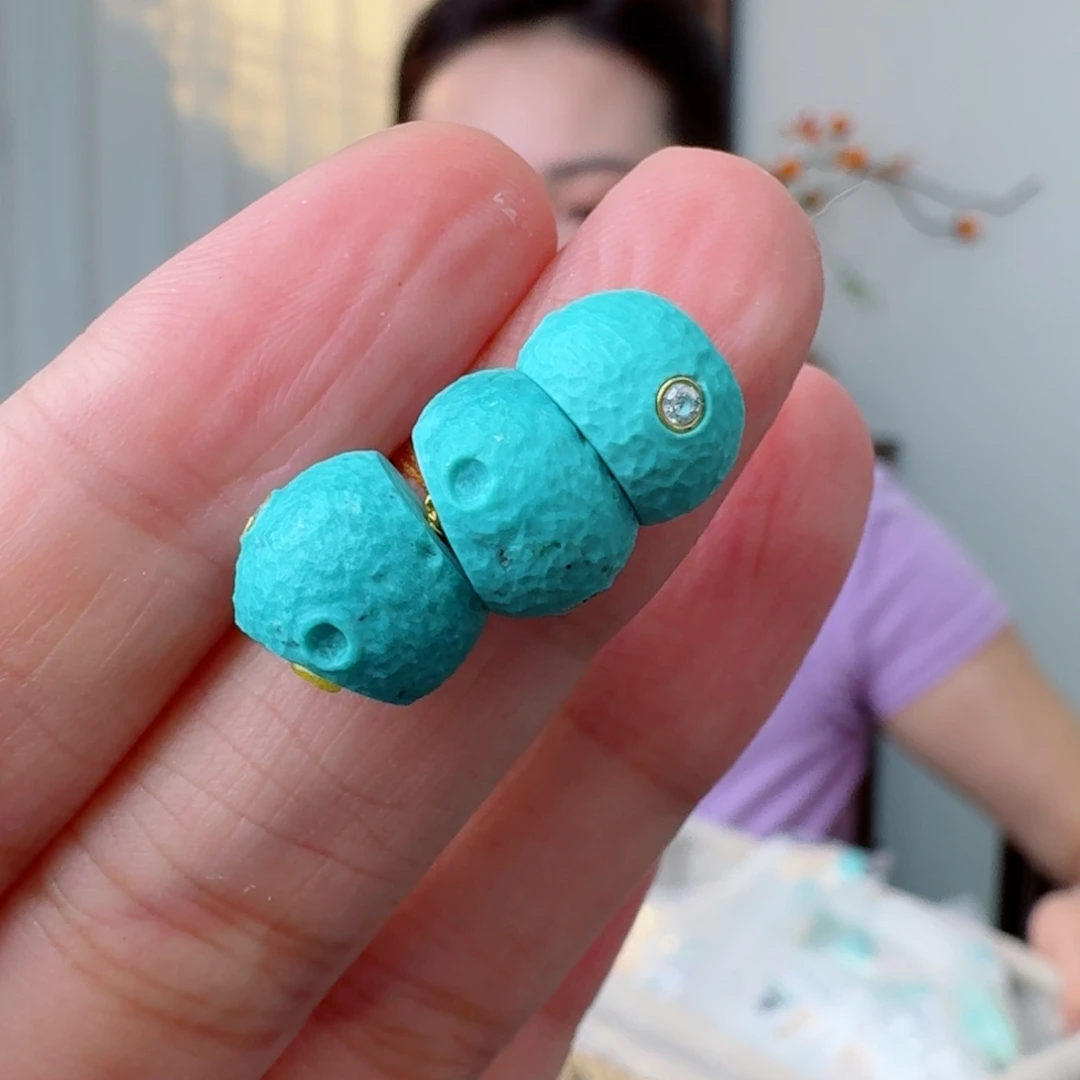 未镶嵌绿松石珠宝奇石