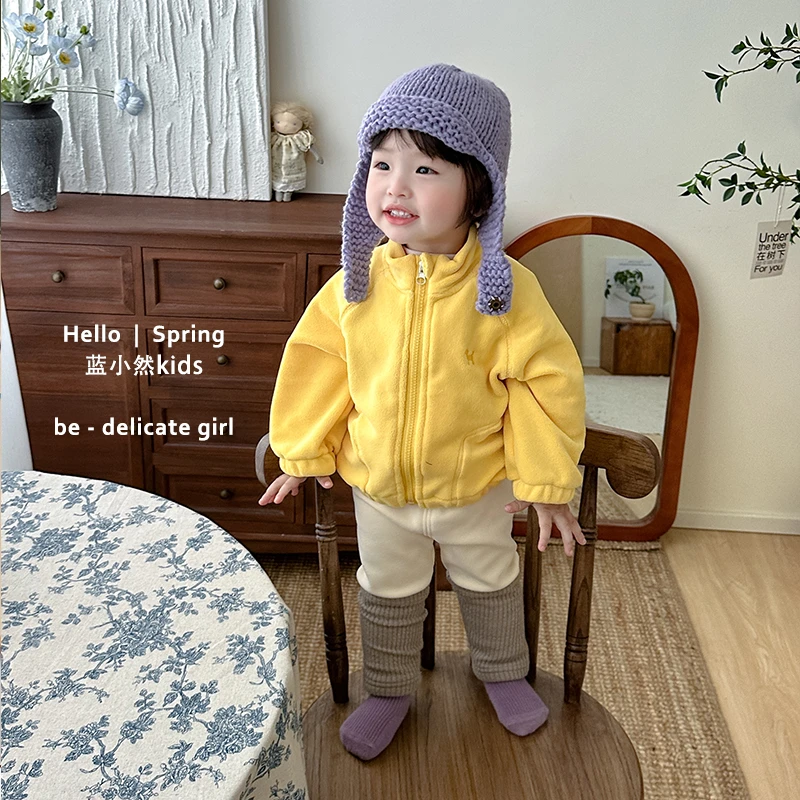 K25C01韩版女宝宝春装外套新款甜美婴儿软糯休闲上衣洋气