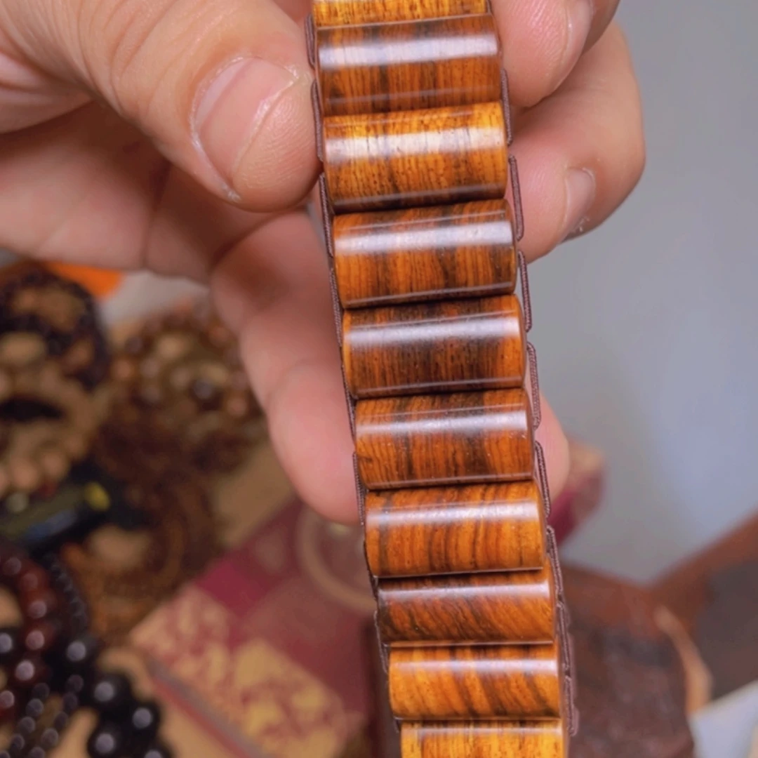 【闪购商品】黄花梨/降香黄檀手串/手链海南黄花梨手牌珠