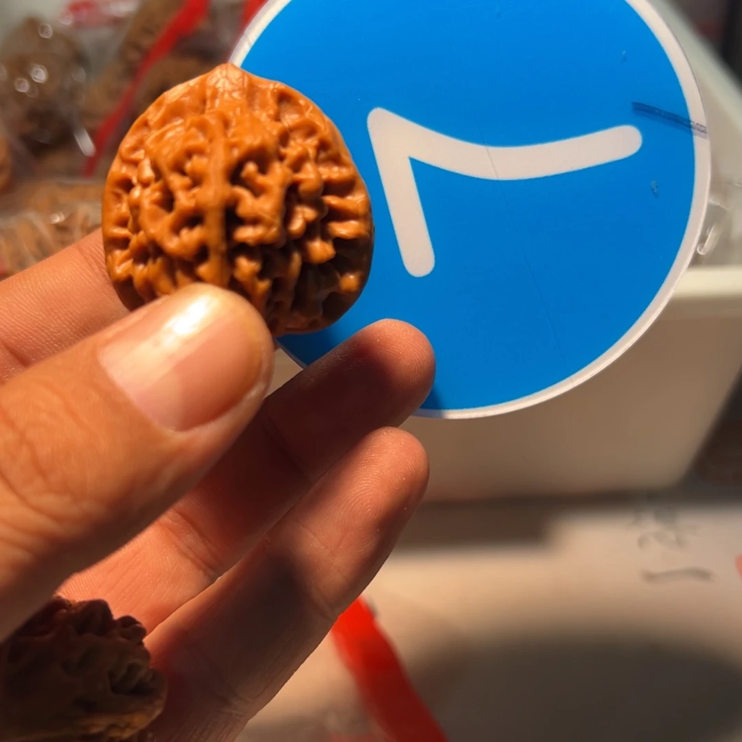 岸***兰文玩核桃，蓝色07号