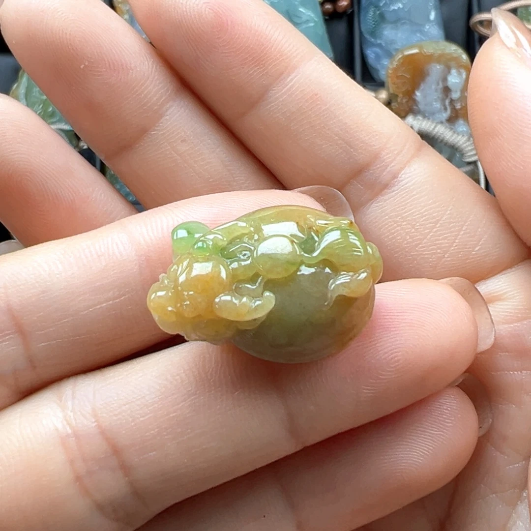 翡翠颈饰未镶嵌龙龟