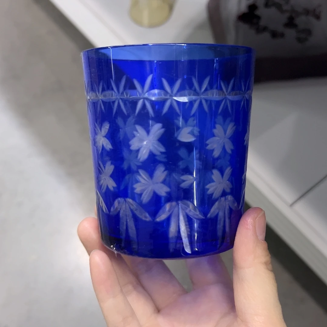 平底款水晶玻璃微瑕一个