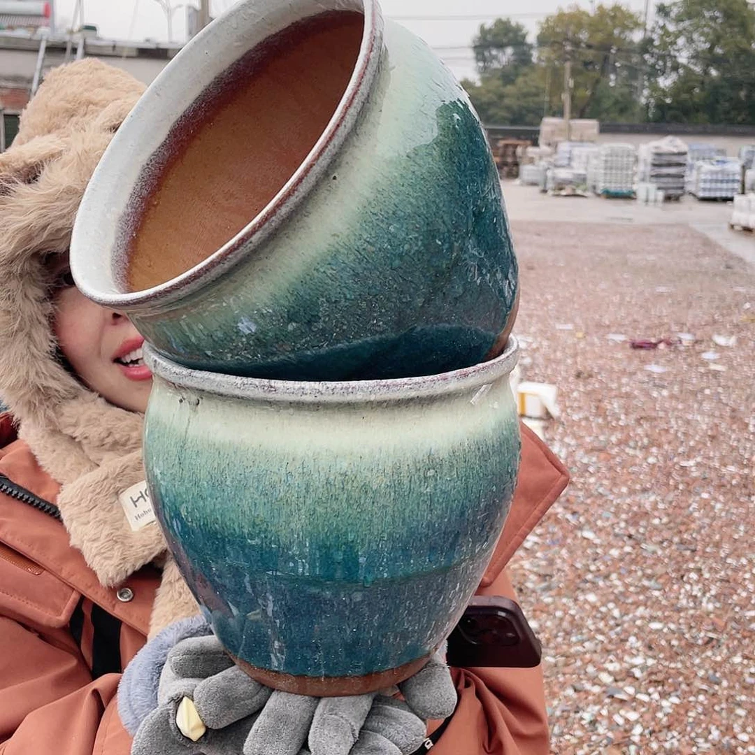 红陶王嫂花盆0126-205