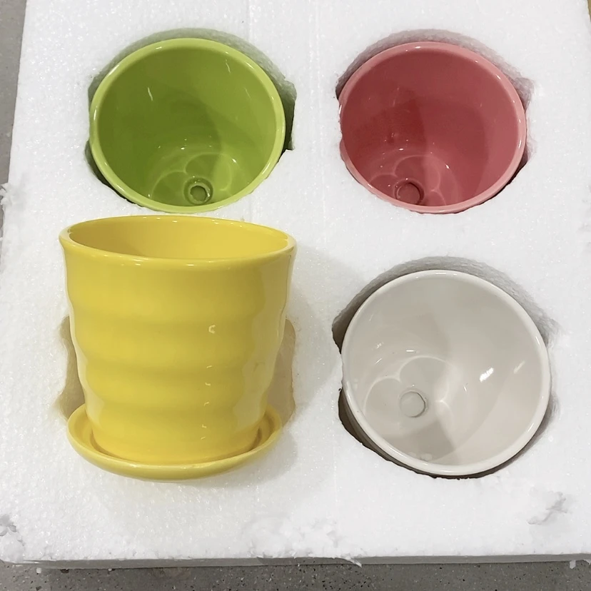 【闪购商品】红陶陶瓷花盆，多肉花盆