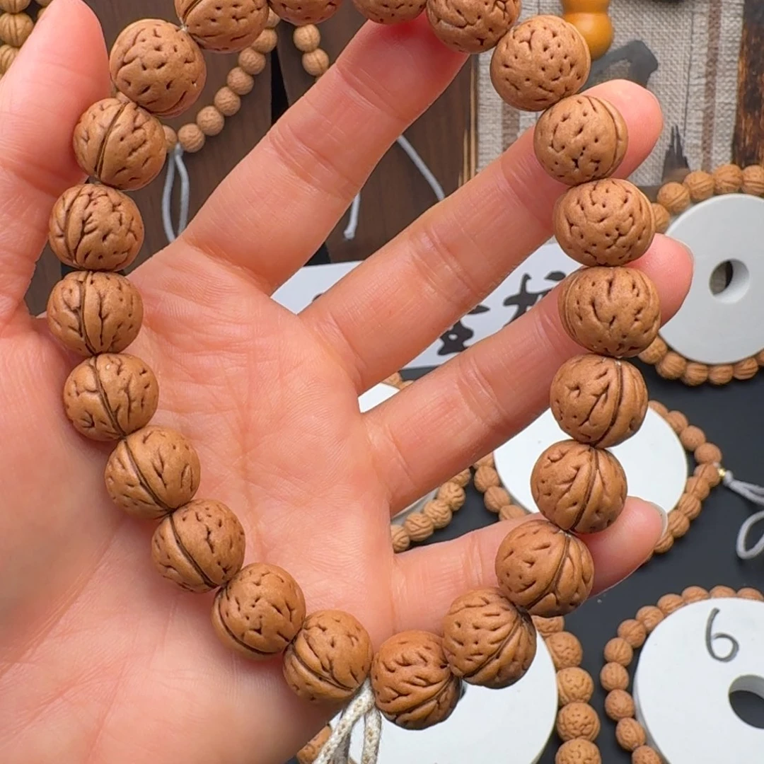 桃核手串13➕粗筋肌肉手持