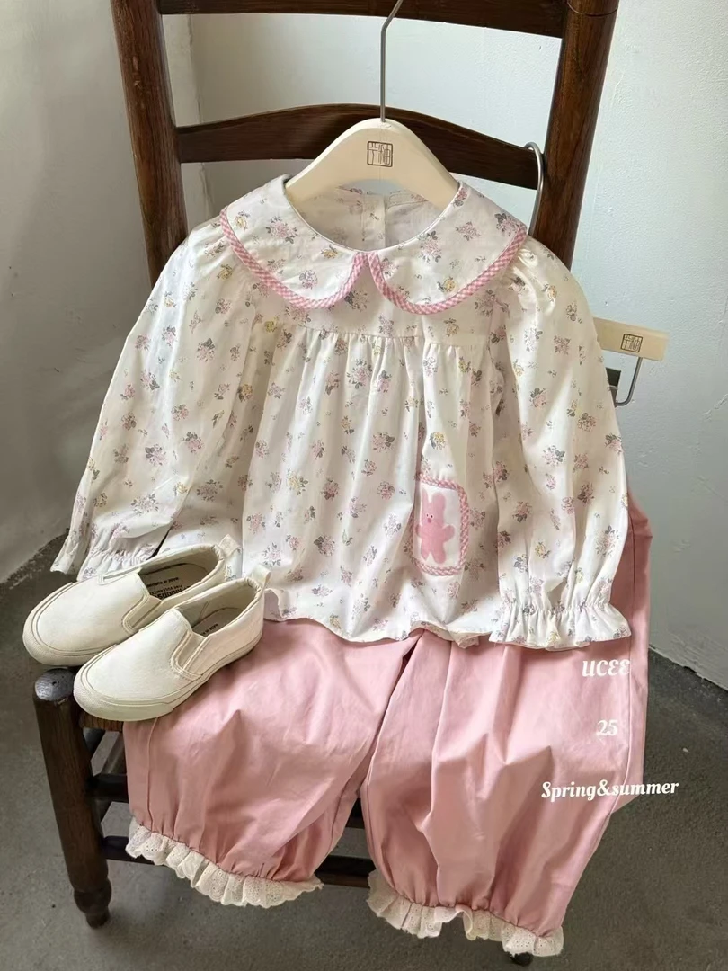 【BaoBao】春款上新女宝宝碎花娃娃衫262018+261019