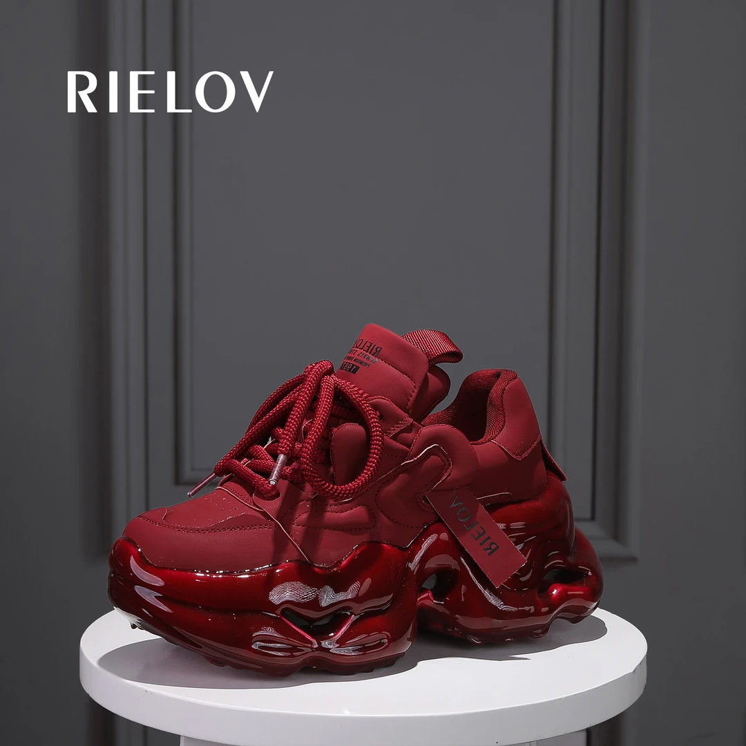 丽丽 RIELOV 增高7cm时尚潮流百搭女士休闲鞋86231